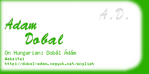 adam dobal business card