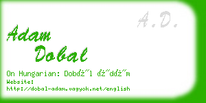 adam dobal business card